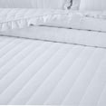 thumbnail image 3 of Chezmoi Collection Bonnie 3-Piece 100% Cotton Quilt Set Queen Size, White - Double Frayed Ruffled Edge Lightweight Pre-Washed Soft-Finished Cotton Bedspread for All Season, 3 of 9