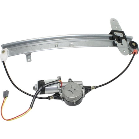 Window Regulator For 1998-2011 Lincoln Town Car Rear, Right Passenger Sedan Power With Motor
