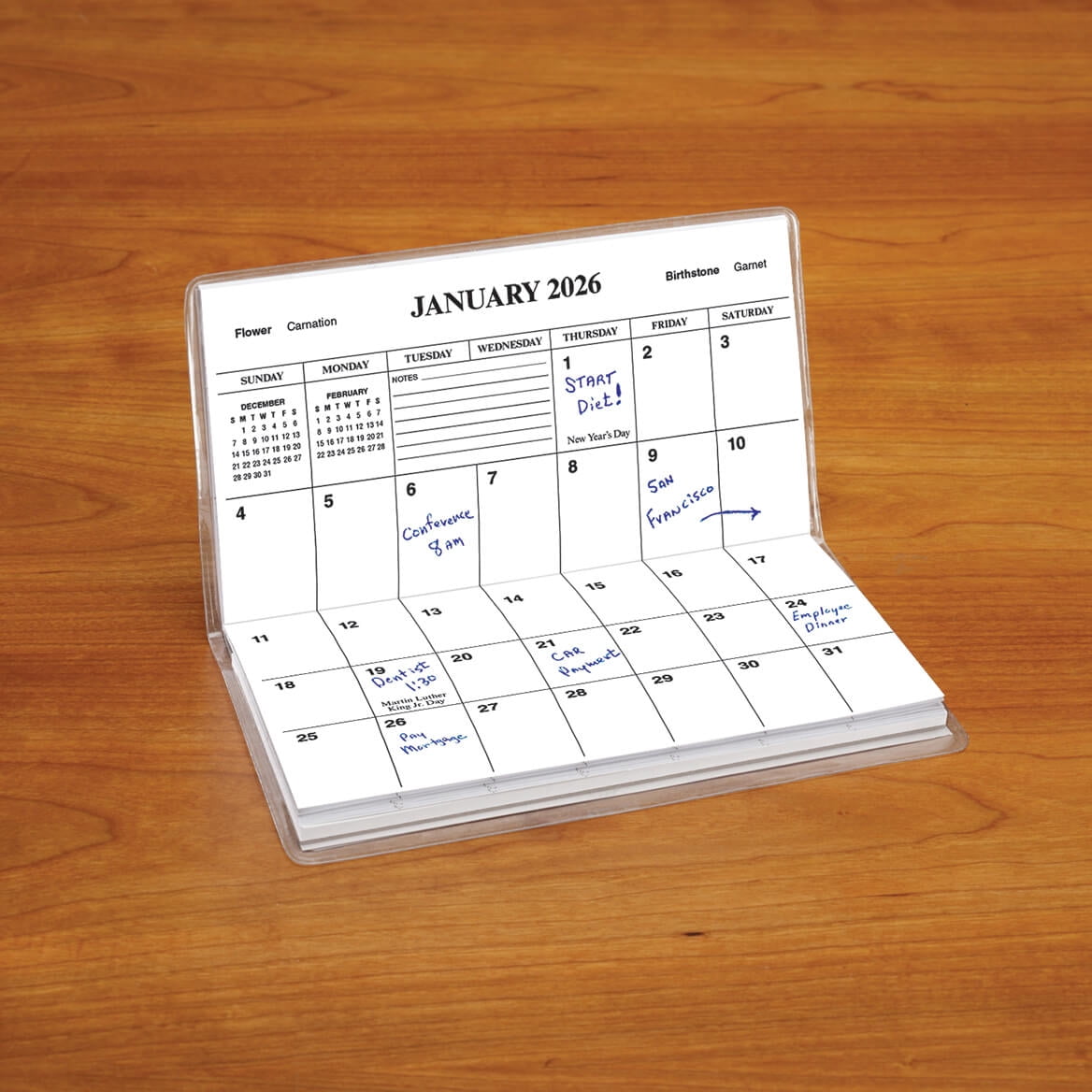 Butterfly 6 3/4" x 3 5/8" Two Year Planners & Appointment Book, Multicolor, 2 Pages