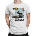 thumbnail image 2 of Majestic Wild Alaska Moose Scene Men's White T-shirt, 2 of 3
