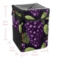 thumbnail image 5 of Grape Car Trash Can with Foldable Lid, Leak-proof and Hanging Storage Bag - Trash Can for Car, Car Trash Bin, 5 of 6