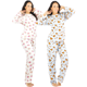 thumbnail image 1 of Set De 2 Pijamas Afelpadas Unitalla Mujer Polar Pantalón Sudadera Ropa Invierno, 1 of 5