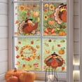 thumbnail image 7 of JoyMoreHome Turkey Window Clings, Fall Pumpkin Maple Leaves Stickers Decals Holiday Decorations, Autumn Harvest Season Farmhouse Living Room Home Kitchen Decor, 7 of 7