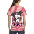 thumbnail image 5 of Sanrio Kuromi Kids T-Shirt 3d Printed Graphic T-Shirts Boys And Girls Short Sleeve Shirts For Youth Kids X-Small, 5 of 6