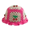 thumbnail image 3 of Women's Crochet Bucket Hat with Strawberry Design Summer Fashion Sun Hat, 3 of 5