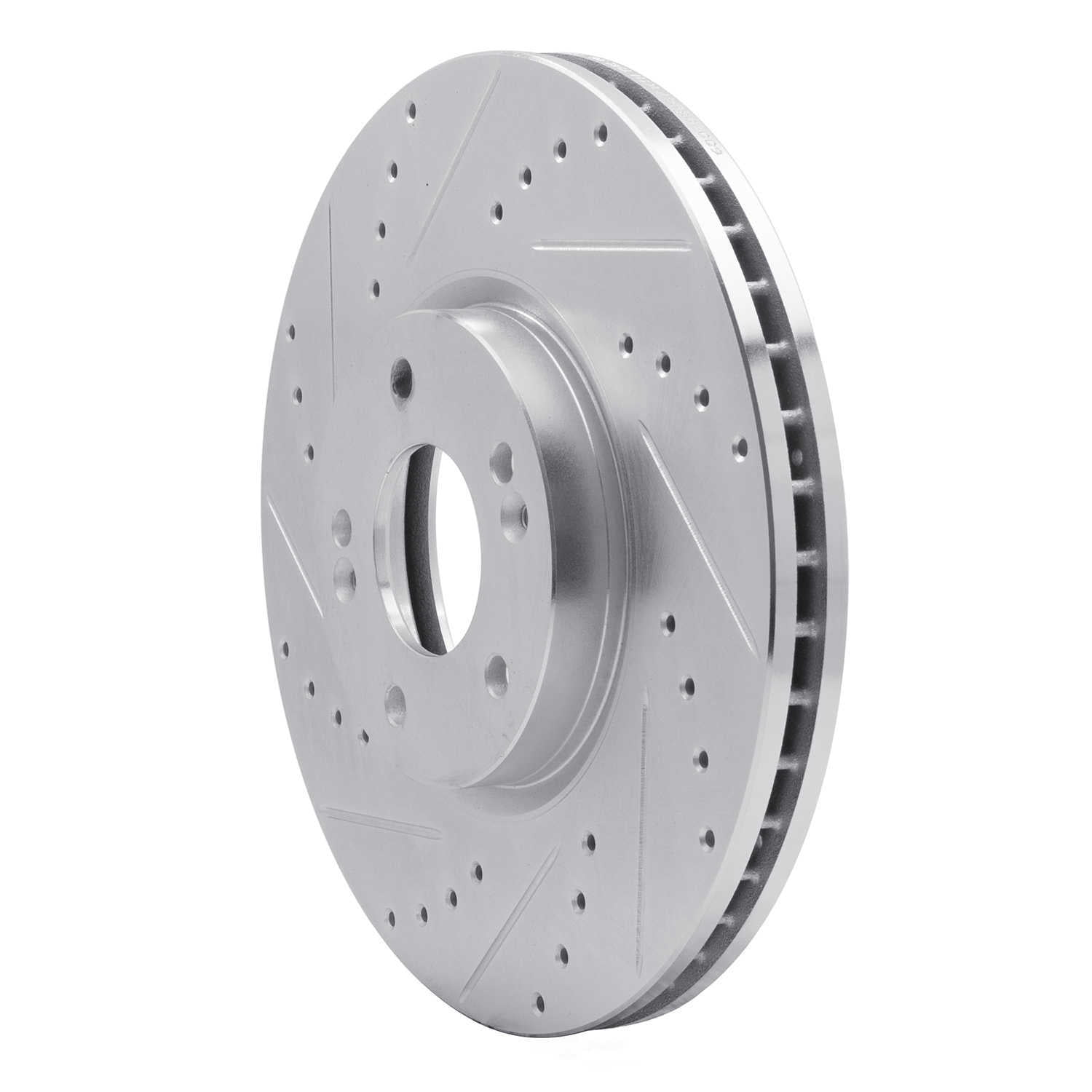 Dynamic Friction Company 631-03047L DFC Brake Rotor - Drilled And Slotted - Silver