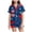Navy, variant on WUANDIXFA Kids Pajamas Toddler Girl Pajamas 4th Of July Silk Satin Nightgown Girls Fourth Of July Pjs Button Down 2Pcs Pajamas Set 6-7 Years,Sky Blue