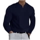 thumbnail image 1 of Tops para hombre Camisas Blusas Elegante Casual Camisas de manga larga Camisa de moda Color sólido Cuello en V Jersey Odeerbi  ODB-5, 1 of 5