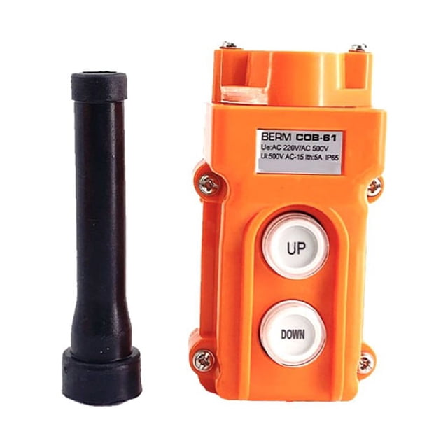 COB-61 Crane Winch Pendant Control Station UP Down Hoist Push Button Switch