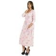 thumbnail image 3 of Phagun Robe Midi d'Été pour Femme Décontractée Ample avec Poches Robe à Encolure Dégagée Robes, 3 of 7