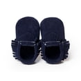 thumbnail image 4 of Newborn Baby Boy Girl Moccasins Shoes Fringe Soft Soled Non-slip Footwear Crib Shoes PU Suede Leather First Walker Shoes, 4 of 5