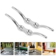 thumbnail image 1 of CRILSTYLEO 4Pcs Plated Silver Marine Flag Hook Cleats Designed for Durable Boat Mooring and Safe Rope Attachment, 1 of 8