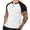 White, variant on Einccm Men's Casual Short Sleeve T-Shirt, Breathable Moisture-Wicking Polyester, Quarter Button Raglan Sleeve, Relaxed Fit for Everyday, Outdoor, Athletic Wear