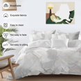 thumbnail image 3 of Gray Gradient Marble Bedding Duvet Cover Set Queen Size 4 Pieces Golden Lines Modern Abstract Bedding Set with Zipper Closure, 1 Comforter Cover 90x92 Inches 1 Flat Sheet & 2 Pillow Cases, 3 of 7