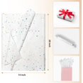 thumbnail image 3 of White Glitter Tissue Paper for Gift Bags 36 Sheets 14x20 Inch - Recyclable for Weddings, Birthdays, Party & Festival Decorations DIY Craft Supplies, 3 of 4