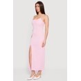 thumbnail image 2 of Women's Ribbed Knit Front Slit Scoop Neck Dress, 2 of 3