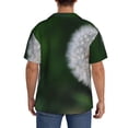 thumbnail image 3 of Honeii Dandelion for Men's Short-Sleeved Button-Up Collared Shirt Featuring A Pocket, Perfect for Beach Vacations, And Travel Adventures.-Small, 3 of 5