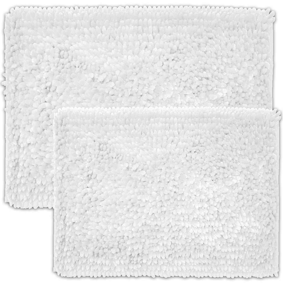 2 Piece Butter Chenille Bathroom Rug Set