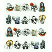 Halloween Nail art Decals (Water decals) Jack and Sally Nail Decals