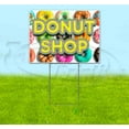 thumbnail image 1 of Donut Shop (18" x 24") Yard Sign, Includes Metal Step Stake, 1 of 6