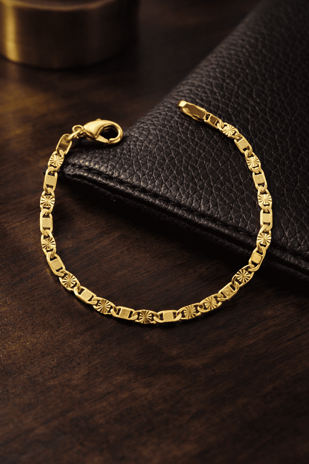 Newborn Baby/Childrens Boys/Girls Gold Filled Baby Bracelet Valentino Link Families Jewelry