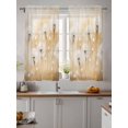 thumbnail image 2 of White Dandelion Tier Curtains 45 Inch Length,Sheer Curtains for Bedroom Living Room Window Spring Farmhouse Pastoral Flowers Floral Small Half Window Kitchen Curtains & Drapes 27.5"x45" 2 Panels, 2 of 6