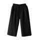 thumbnail image 4 of WILLBEST Pantalones Casuales para Mujer, con Bolsillos Sólidos, Pierna Ancha, Cintura Elástica, Holgados, para Uso Diario. XXXL, 4 of 5