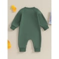 thumbnail image 4 of Wassery Baby Boys Girls Fall One Piece Jumpsuits Newborn Boys Girls Long Sleeve Romper Pants Infant Boys Girls Spring Bodysuit Clothes 0-18M, 4 of 9