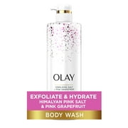 Olay Exfoliating & Revitalizing Women's Body Wash, Himalayan Salt & Pink Grapefruit, All Skin Types, 20 fl oz