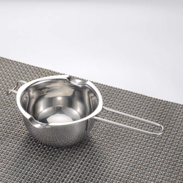 Maoww 2 Pcs Pot à Double Chaudière en Acier Inoxydable 304 pour Fondre Chocolat Beurre Fromage Bol à Lait Chauffé