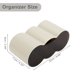 thumbnail image 4 of Organizador de Maquillaje Unique Bargains Caja de Almacenamiento de Tres Compartimentos para Maquillaje para Tocador Baño Color Café, 4 of 7