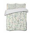 thumbnail image 2 of Green Botanical Full Size Down Alternative Comforter, Lightweight Comforter Quilt Bedding Set with Pillow Shams Spring Summer Birds Watercolor All Seasons Bed Comforter Duvet Insert 78"x90", 2 of 7