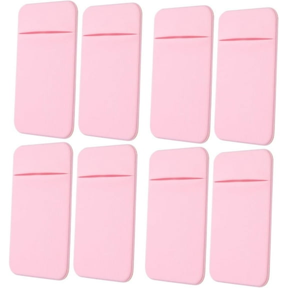 8 pcs Mobile Phone Back Sticker Smart Wallets id Phone case Credit Cards Pouches Elastic Backpack