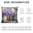 thumbnail image 5 of JEUXUS Printed on Both Sides Violin Flower Purple Violet Short Plush Pillowcase White, 5 of 5
