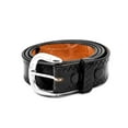 thumbnail image 3 of 42 Inches Black Pure Leather Waist Belt for Men's Big & Tall Jeans Sizes Removable Buckle, 3 of 5