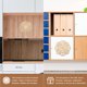 thumbnail image 2 of EeaseMX Apliques de madera huecos redondos creativos para muebles de madera, decoración de muebles, 2 of 7