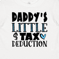 thumbnail image 4 of Inktastic Daddy's Little Tax Deduction Blue Hearts Boys or Girls Baby T-Shirt, 4 of 5