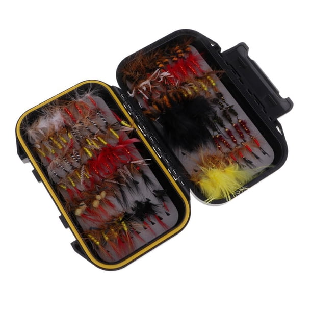 Lot de 10 hameçons pour pêche à la mouche d'abeille, serpentins secs
