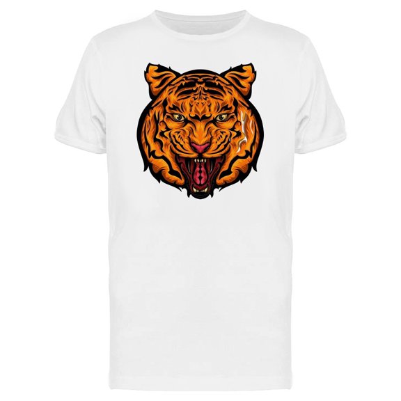 Roaring Orange Tiger Tattoo Tee Men's -Image by Shutterstock