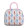 thumbnail image 2 of Lunch Bag Lunch Box for Women Reusable Insulated Lunch Bags,Water-Resistant Seahorse Shell Starfish Bubbles Cooler Lunch Tote Bag, Large Capacity for Work Travel Picnic, 2 of 6