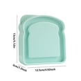 thumbnail image 4 of Taotanxi Sandwich Containers Sandwich Box with Lid Food Storage Container for Lunch, Dishwasher and Microwave Safe,lastic Toast Shape Sandwich Holder,Green, 4 of 11