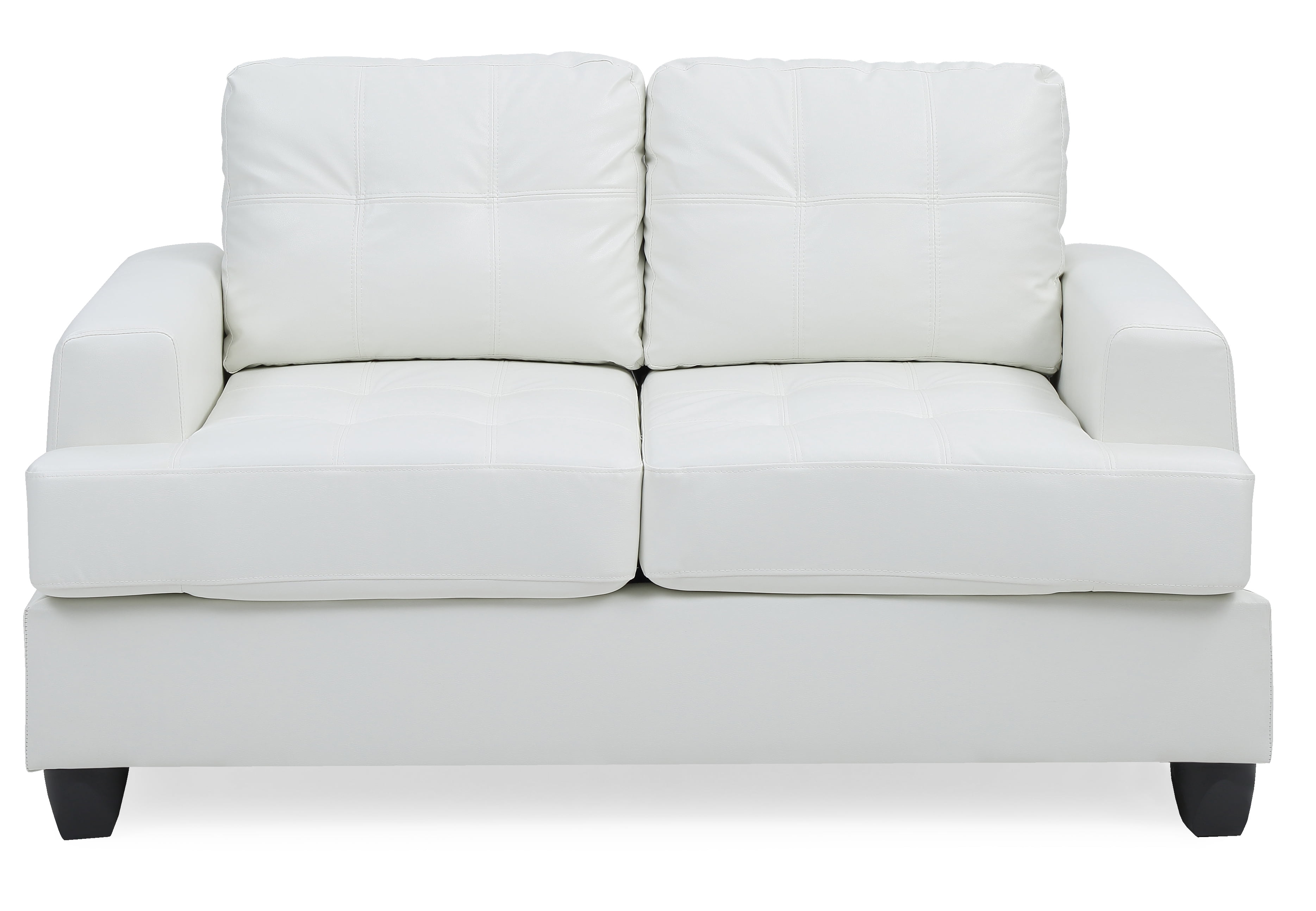 Glory Furniture Sandridge Loveseat in White Color
