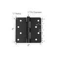 thumbnail image 3 of Design House 10-Pack 4" H x .25" Radius Butterfly Interior/Exterior Door Hinges, Matte Black, 3 of 14