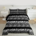 thumbnail image 2 of jejeloiu Leopard Print Texture Bedding Comforter Set,Zebra Striped Twin Comforter Sets,Gray Cheetah Pattern Bedding Set For Girl,Microfiber Bedroom Decor Reversible,2-Piece, 2 of 8
