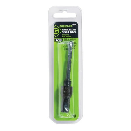 - Greenlee 38505 7/16 in. Hex Hole Saw Arbor