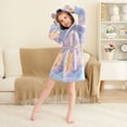 thumbnail image 4 of BZSMCE Bathrobes Belt Hooded Winter Sanctuary Creative Pattern, 4 of 8