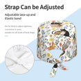 thumbnail image 4 of Cute cat Working Cap with Sweatband - Adjustable Unisex Surgical Nurse Cap, Chemo Hats for Women, 4 of 6