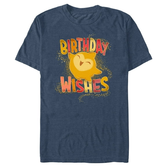 Men's Disney Wish Star Birthday Wishes  T-Shirt - Navy Blue Heather - 3X Large