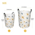 thumbnail image 6 of YFYANG Waterproof Laundry Hamper, Yellow Fallen Leaves Pattern Laundry Basket Oxford Fabric with Handle Foldable, S, 6 of 8