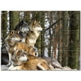 thumbnail image 1 of Wolf Wolves Ceramic Tile Mural Kitchen Backsplash Bathroom Shower 403116-M43, 1 of 3
